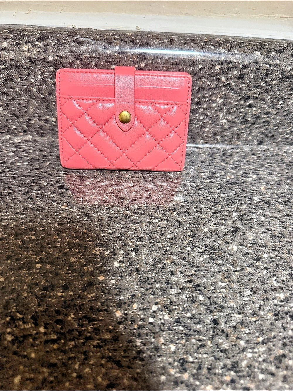Kurt Geiger London Quilted Wallet in Pink